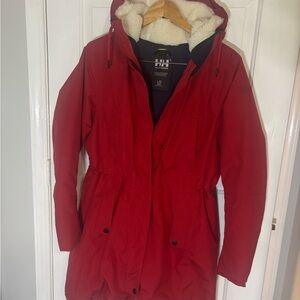 Helly Hansen W Mayen Waterproof Insulated Parka - Red, Size L (53303)